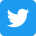 Twitter social icons - rounded square - blue